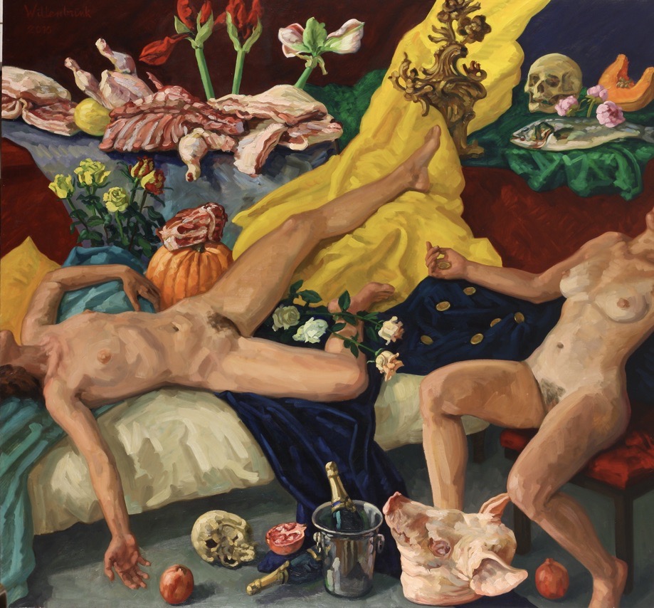 The Epiphany of Danaë; oil on canvas, 200 x 215 cm, 2010