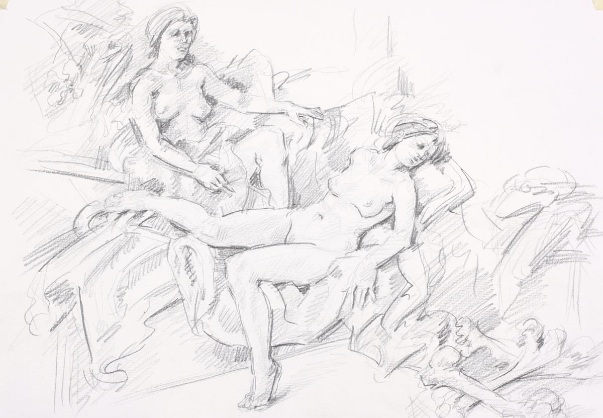 Elektra II; graphite on paper, 30 x 42 cm, 2014