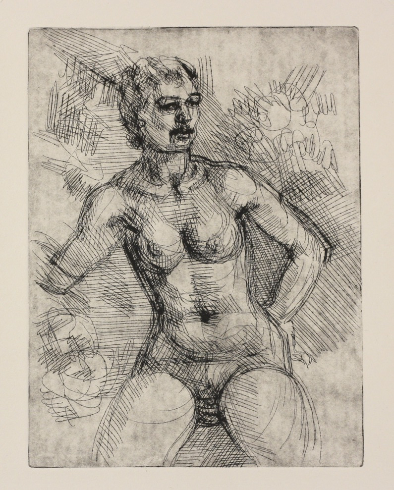untitled; etching, 20 x 15 cm, 2024