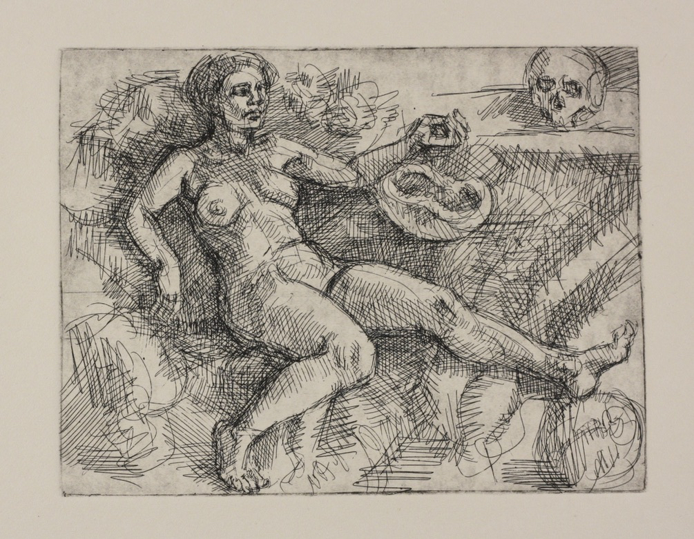 untitled; etching, 12 x 16 cm, 2024