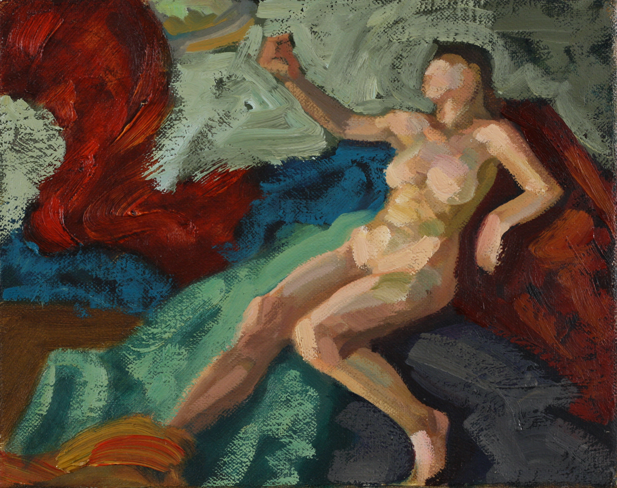 The Uncorrupted Head; oil on canvas, 20 x 25 cm, 2010